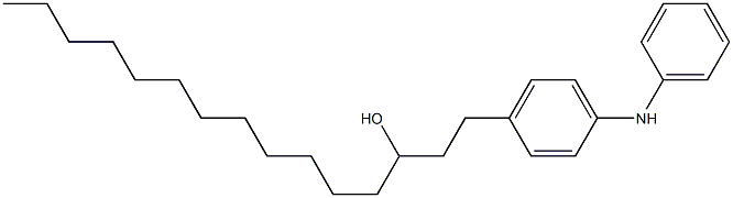 4-(3-Hydroxypentadecyl)phenylphenylamine Struktur