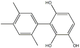 3-(2,4,5-Trimethylphenyl)benzene-1,2,4-triol Struktur