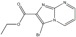 3-Bromoimidazo[1,2-a]pyrimidine-2-carboxylic acid ethyl ester Struktur