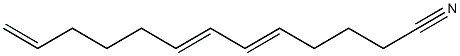 5,7,12-Tridecatrienenitrile Struktur