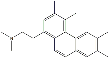 1-[2-(Dimethylamino)ethyl]-3,4,6,7-tetramethylphenanthrene Struktur