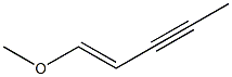 (E)-1-Methoxy-1-penten-3-yne Struktur