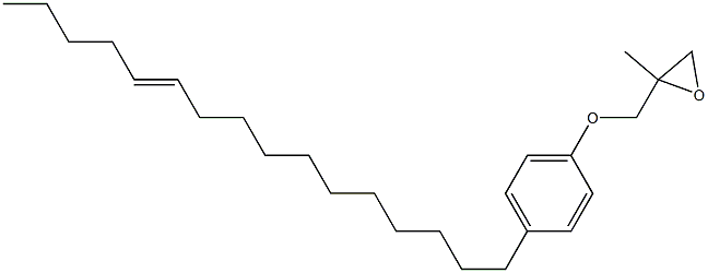 4-(11-Hexadecenyl)phenyl 2-methylglycidyl ether Struktur