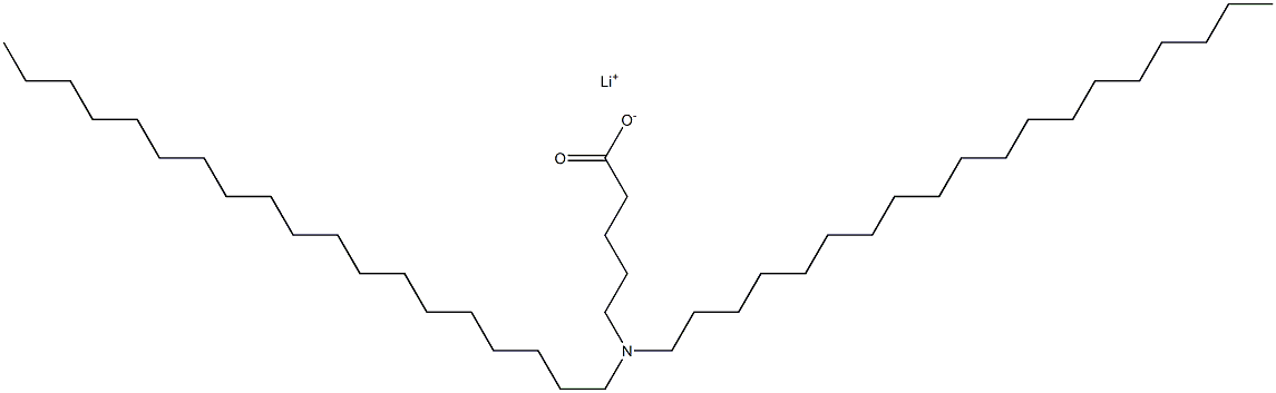 5-(Dinonadecylamino)valeric acid lithium salt Struktur