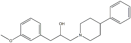 1-(3-Methoxyphenyl)-3-(4-phenyl-1-piperidinyl)-2-propanol Struktur