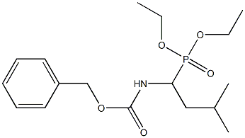 1-(Benzyloxycarbonyl)amino-3-methylbutylphosphonic acid diethyl ester Struktur