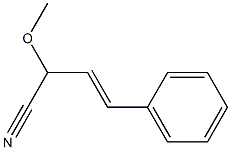 (E)-2-Methoxy-4-phenyl-3-butenenitrile Struktur