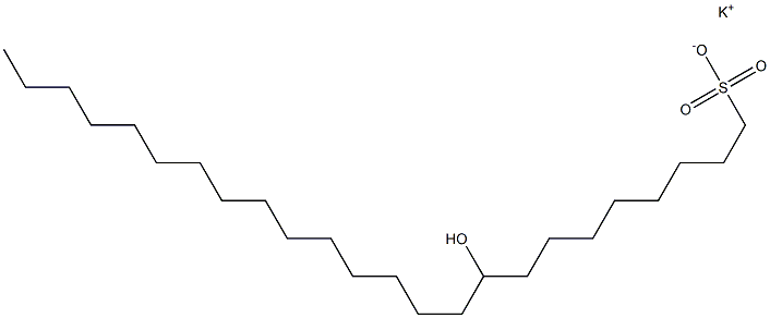 9-Hydroxytetracosane-1-sulfonic acid potassium salt Struktur