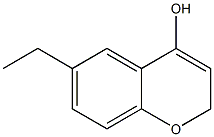 4-Hydroxy-6-ethyl-2H-1-benzopyran Struktur