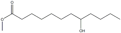 8-Hydroxylauric acid methyl ester Struktur