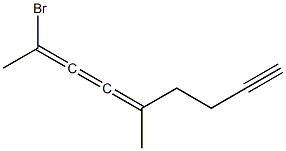 2-Bromo-5-methyl-2,3,4-nonatrien-8-yne Struktur