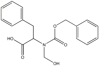 2-[Benzyloxycarbonyl(hydroxymethyl)amino]-3-phenylpropanoic acid Struktur