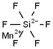 Manganese(II) hexafluorosilicate Struktur