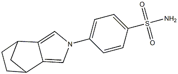 p-(4,5,6,7-Tetrahydro-4,7-methano-2H-isoindol-2-yl)benzenesulfonamide Struktur