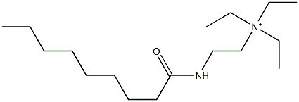 N,N,N-Triethyl-2-(nonanoylamino)ethanaminium Struktur