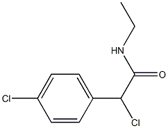 N-Ethyl-2-(4-chlorophenyl)-2-chloroacetamide Struktur