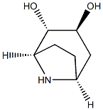 (1R,2S,3S,5S)-8-Azabicyclo[3.2.1]octane-2,3-diol Struktur