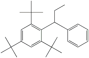 1-(2,4,6-Tri-tert-butylphenyl)-1-phenylpropane Struktur