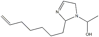 1-(1-Hydroxyethyl)-2-(6-heptenyl)-3-imidazoline Struktur