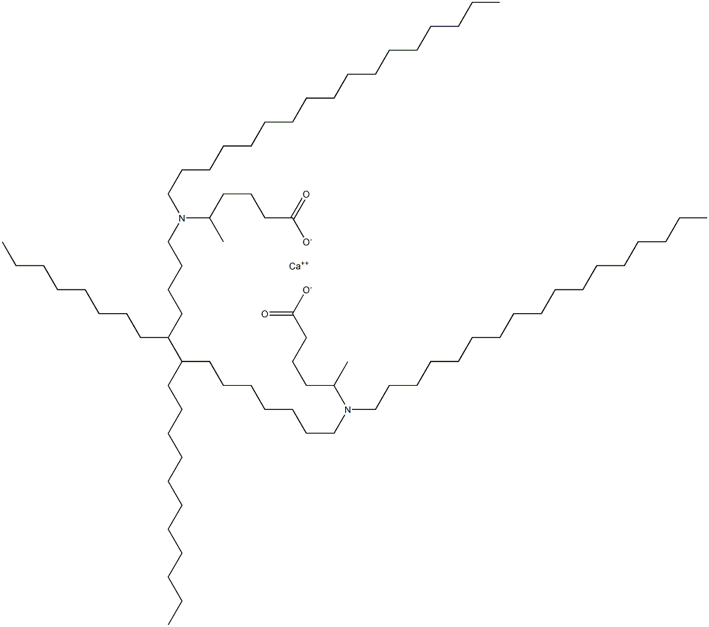 Bis[5-(diheptadecylamino)hexanoic acid]calcium salt Struktur