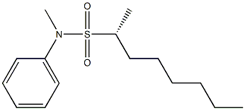 [2R,(+)]-N-Methyl-2-octanesulfonanilide Struktur