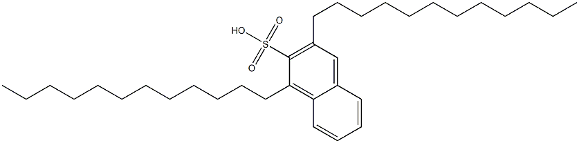 1,3-Didodecyl-2-naphthalenesulfonic acid Struktur