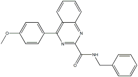 N-Benzyl-4-(4-methoxyphenyl)quinazoline-2-carboxamide Struktur