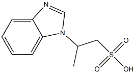 1-(1H-Benzimidazol-1-yl)-1-methylethane-2-sulfonic acid Struktur