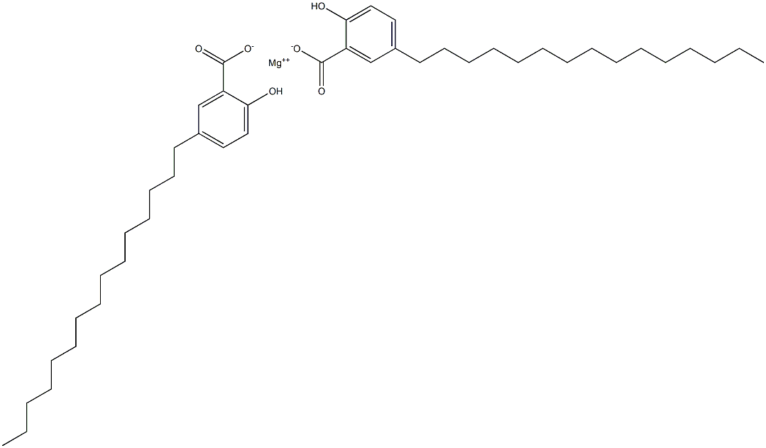 Bis(5-pentadecylsalicylic acid)magnesium salt Struktur