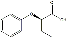 [R,(+)]-2-Phenoxybutyric acid Struktur