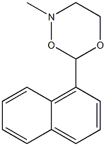 2-Methyl-6-(1-naphtyl)-3,4-dihydro-2H-1,5,2-dioxazine Struktur