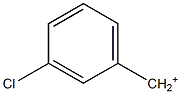 3-Chlorobenzyl cation Struktur