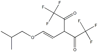 3-(2-Isobutoxyvinyl)-1,1,1,5,5,5-hexafluoro-2,4-pentanedione Struktur