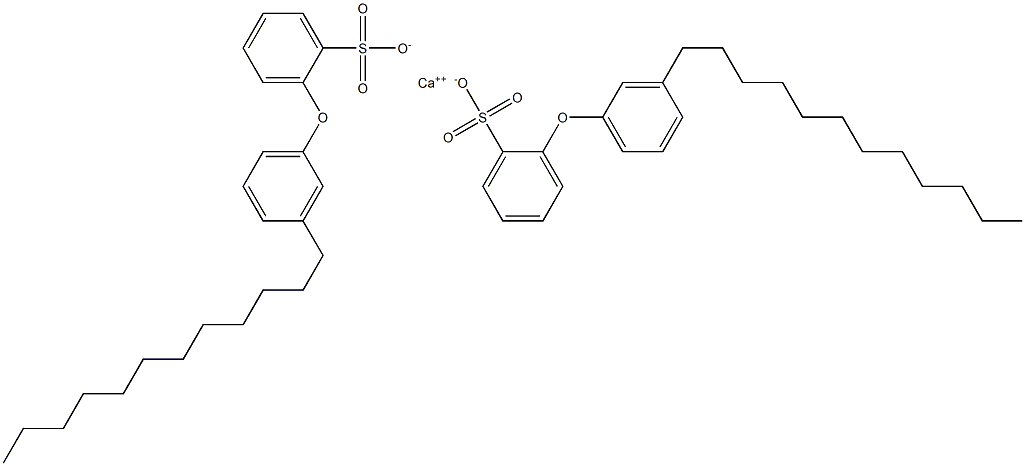 Bis[2-(3-dodecylphenoxy)benzenesulfonic acid]calcium salt Struktur