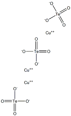 Telluric acid tricopper(II) salt Struktur