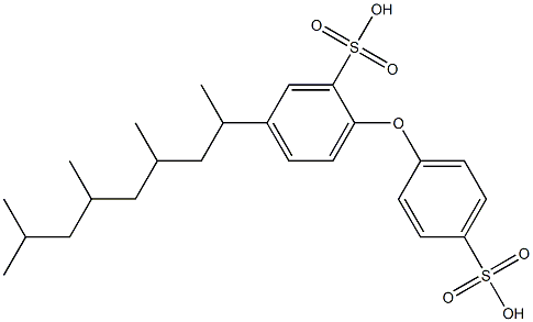 5-(1,3,5,7-Tetramethyloctyl)-[2,4'-oxybisbenzenesulfonic acid] Struktur