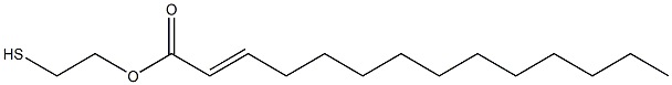 2-Tetradecenoic acid 2-mercaptoethyl ester Struktur