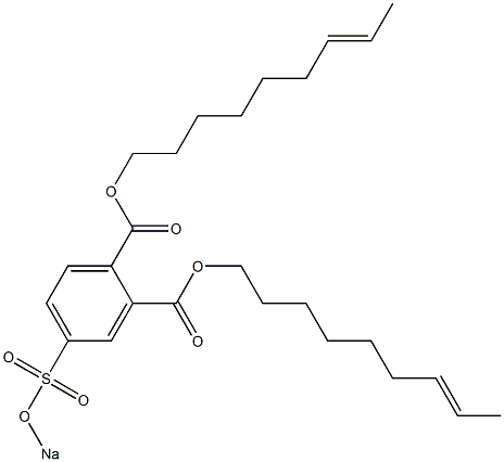 4-(Sodiosulfo)phthalic acid di(7-nonenyl) ester Struktur