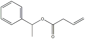 3-Butenoic acid 1-phenylethyl ester Struktur