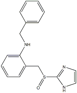 N-Benzyl-2-[(1H-imidazol-2-yl)sulfinylmethyl]aniline Struktur