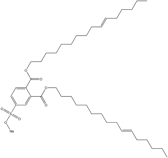 4-(Sodiosulfo)phthalic acid di(10-hexadecenyl) ester Struktur