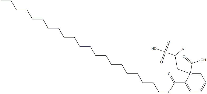 Phthalic acid 1-henicosyl 2-(2-potassiosulfoethyl) ester Struktur