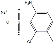 2-Amino-6-chloro-5-methylbenzenesulfonic acid sodium salt Struktur