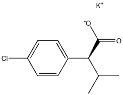 (S)-2-(4-Chlorophenyl)isovaleric acid potassium salt Struktur