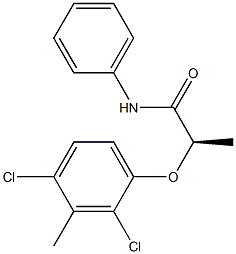 (R)-N-Phenyl-2-(2,4-dichloro-3-methylphenoxy)propanamide Struktur