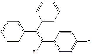 1-Bromo-1-(p-chlorophenyl)-2,2-diphenylethene Struktur