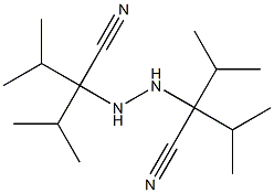 2,2'-Hydrazobis(2-isopropyl-3-methylbutyronitrile) Struktur