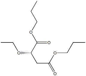 [S,(-)]-Ethoxysuccinic acid dipropyl ester Struktur