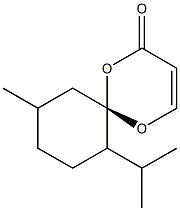 (6S)-7-Isopropyl-10-methyl-1,5-dioxaspiro[5.5]undeca-3-ene-2-one Struktur