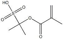 2-(Methacryloyloxy)-2-propanesulfonic acid Struktur